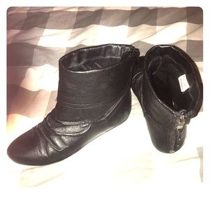 black ankle boots
